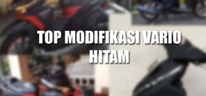 Motor Vario Hitam Modifikasi